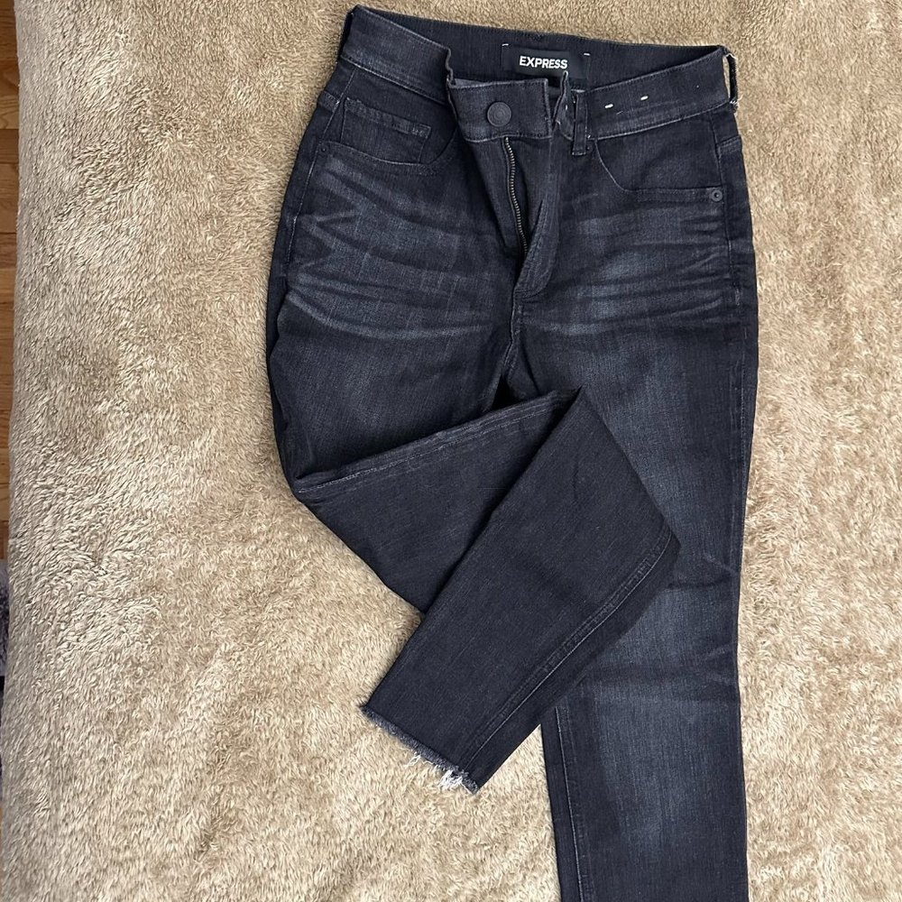 Express 2R Dark High Rise Stretch Jeans